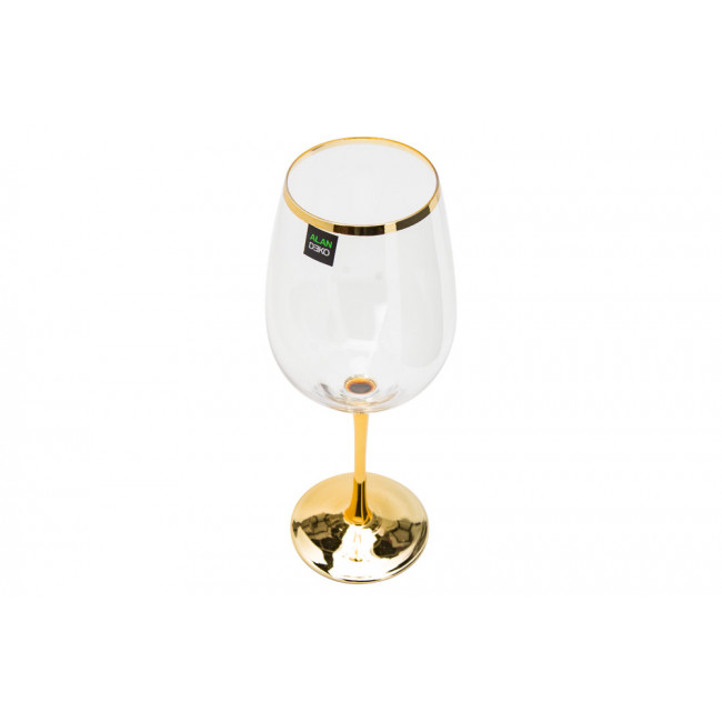 Red wine glass Sanremo metallic, H24.5xD6.5-9cm, 600ml
