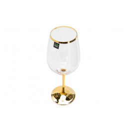 Red wine glass Sanremo metallic, H24.5xD6.5-9cm, 600ml