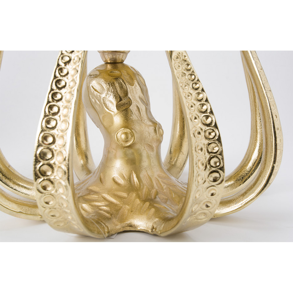 Dekoratīvs trauks Octopus, zelta, 37x28cm