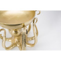 Dekoratīvs trauks Octopus, zelta, 37x28cm