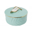 Decorative bowl Waleta, blue/gold,18x18x10.5cm