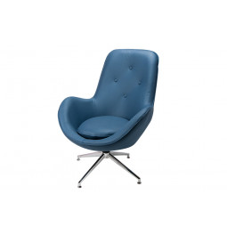 Atpūtas krēsls Dalton, zils, 104x74x86cm, s.h 45cm