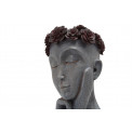 Decorative flower pot Girl bust, red/grey,24x18x35cm