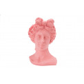 Decorative flower pot Woman Head, pink, 23x19.5x32.5cm