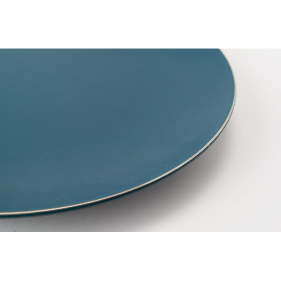Plate Wally, blue, 25.4cm