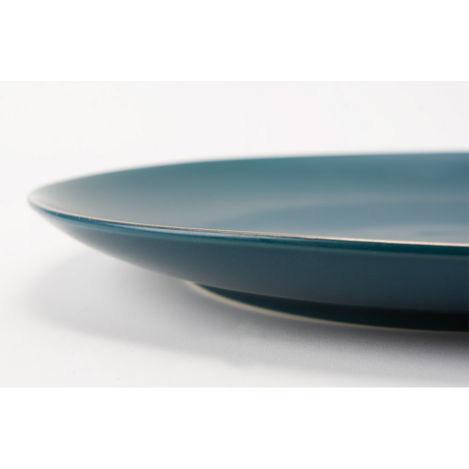 Plate Wally, blue, 25.4cm