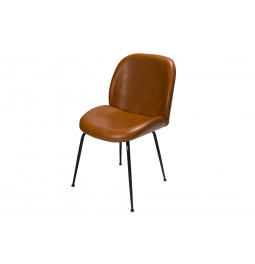 Pusdienu krēsls Telmo, brūns PU, 58x88x46cm