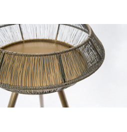 Table Lia, copper antique,  H50xD32cm