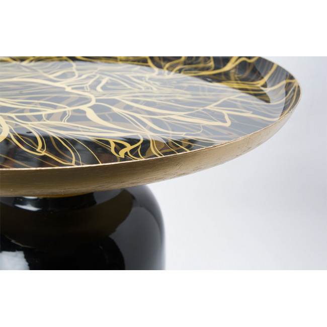 Table Librilla 45727, black enamel/ printing AS 45727 H50xD4