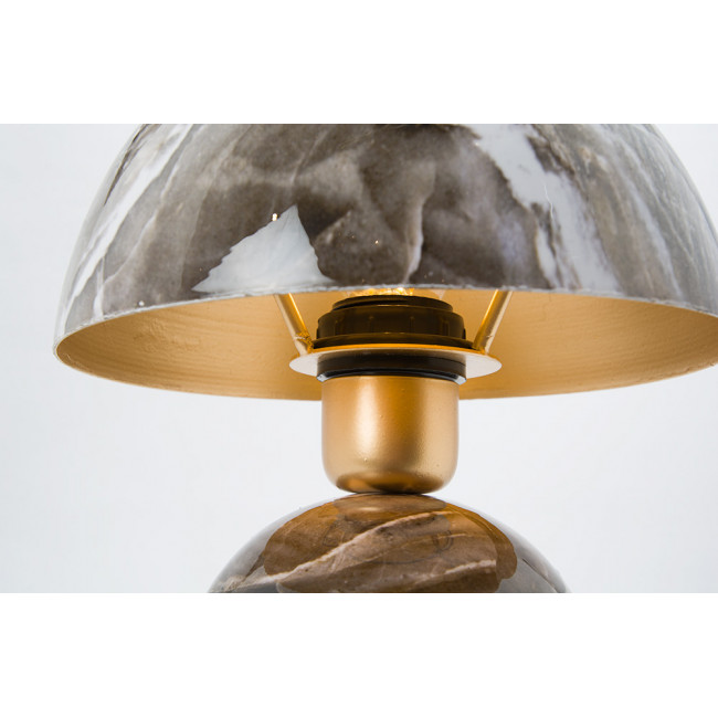 Table lamp Leilro, gold PC printing clear enamel,20x20x32cm