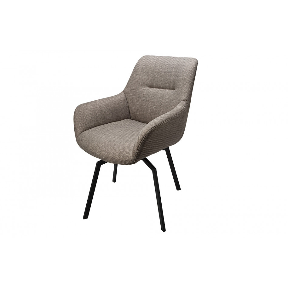 Krēsls Sennen ar grozāmu sēdekli 360, dark grey, 63x63x84cm