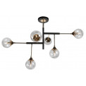 Pendant lamp Idrija 6 CL, clear G9 6x25W, 110x110x70cm