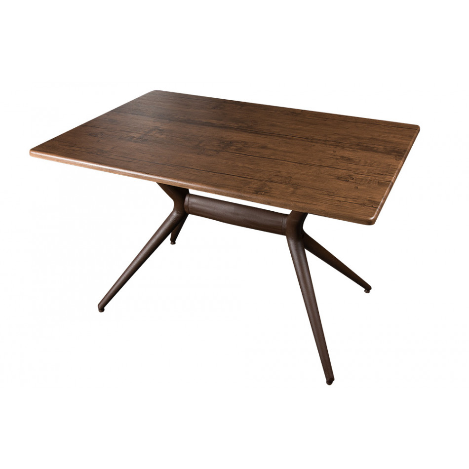 Pusdienu galds Elisa, palisandra fin., 120x80xH75.7cm