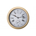 Wall clock/weather station Hyacinth, metal, D40.5cm