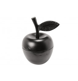 Decorative bowl Apple, black, D9xH13cm