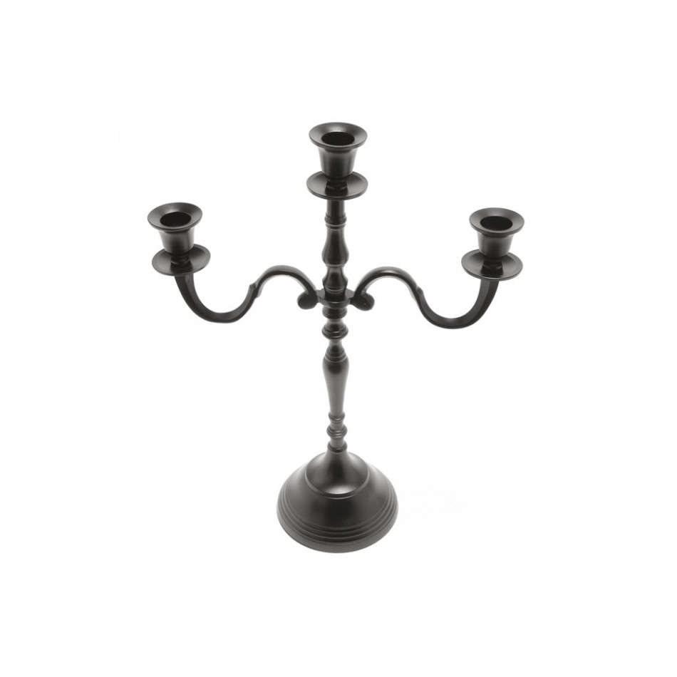 Candle holder Verena 3, black colour, 40cm