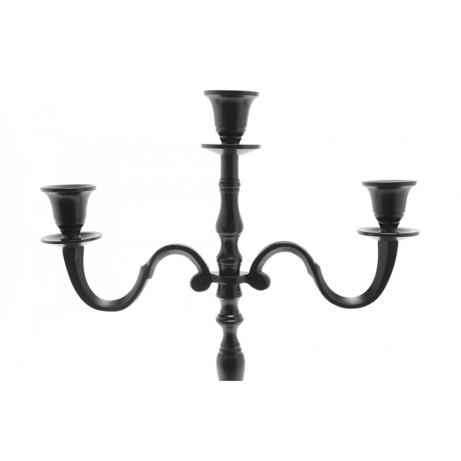 Candle holder Verena 3, black colour, 40cm
