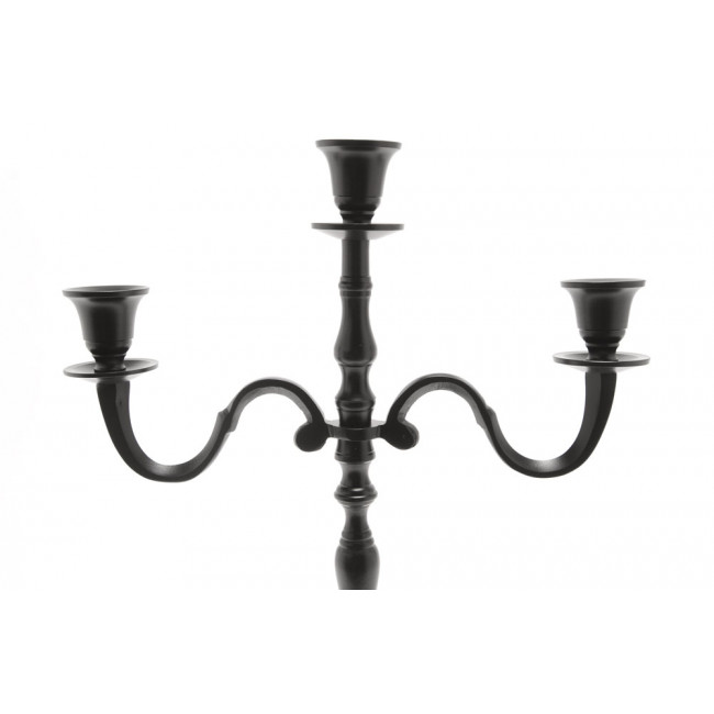 Candle holder Verena 3, black colour, 40cm