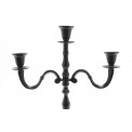 Candle holder Verena 3, black colour, 40cm