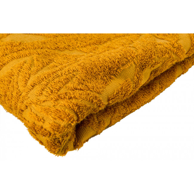 Bamboo towel Bamboo leaves, 50x100cm, nut, 550g/m2
