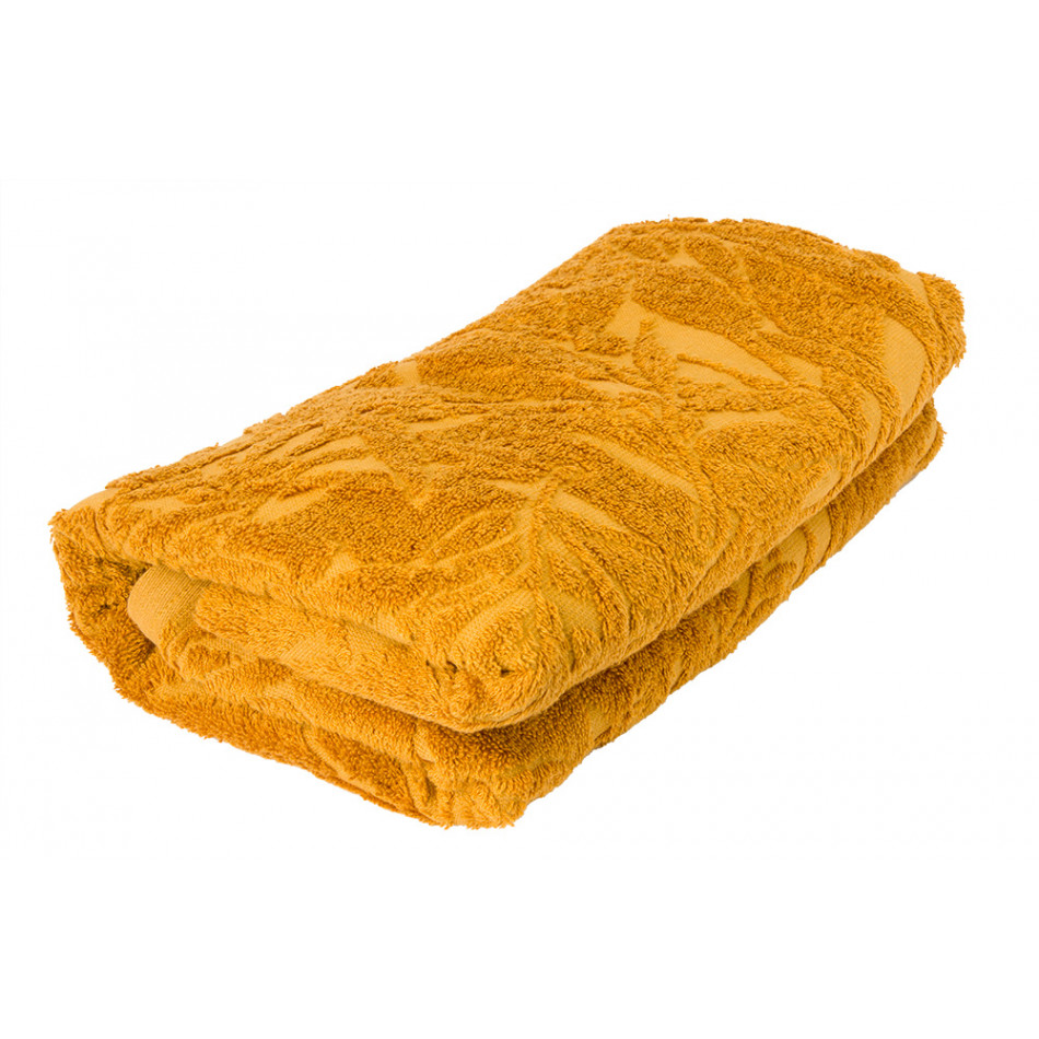 Bamboo towel Bamboo leaves, 70x140cm, nut colour, 550g/m2