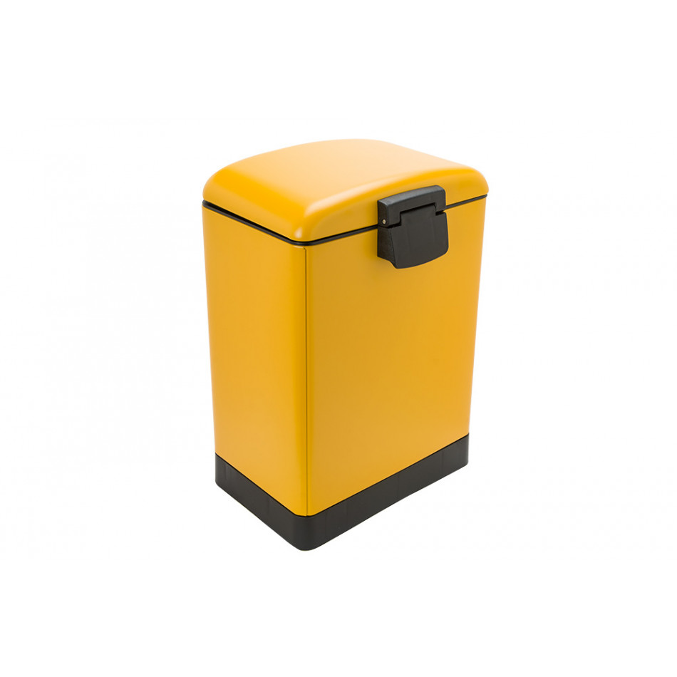 Atkritumu kaste Ariane, dzeltena, metāla, 6L,32x23x23cm