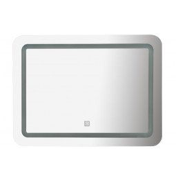 Wall mirror with LED, 65x49cm