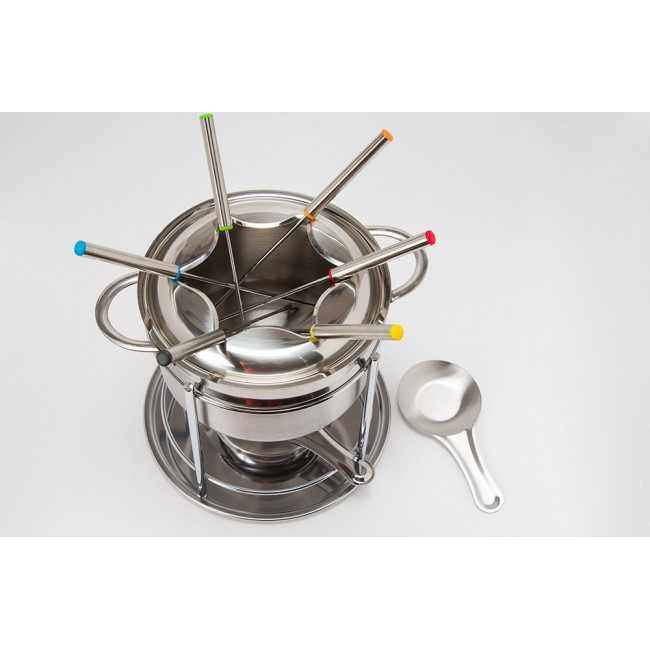 Fondue komplekts 6 pers. Inox, 19 x 17cm