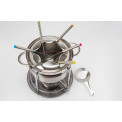 Fondue komplekts 6 pers. Inox, 19 x 17cm