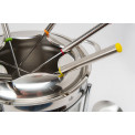 Fondue komplekts 6 pers. Inox, 19 x 17cm