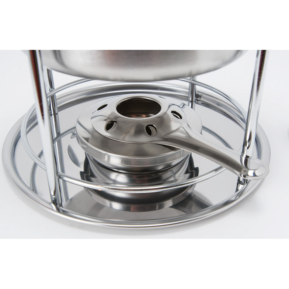 Fondue komplekts 6 pers. Inox, 19 x 17cm