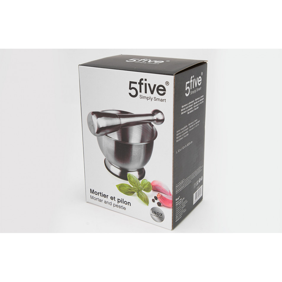Mortar and pestle Inox, L 17.90cm