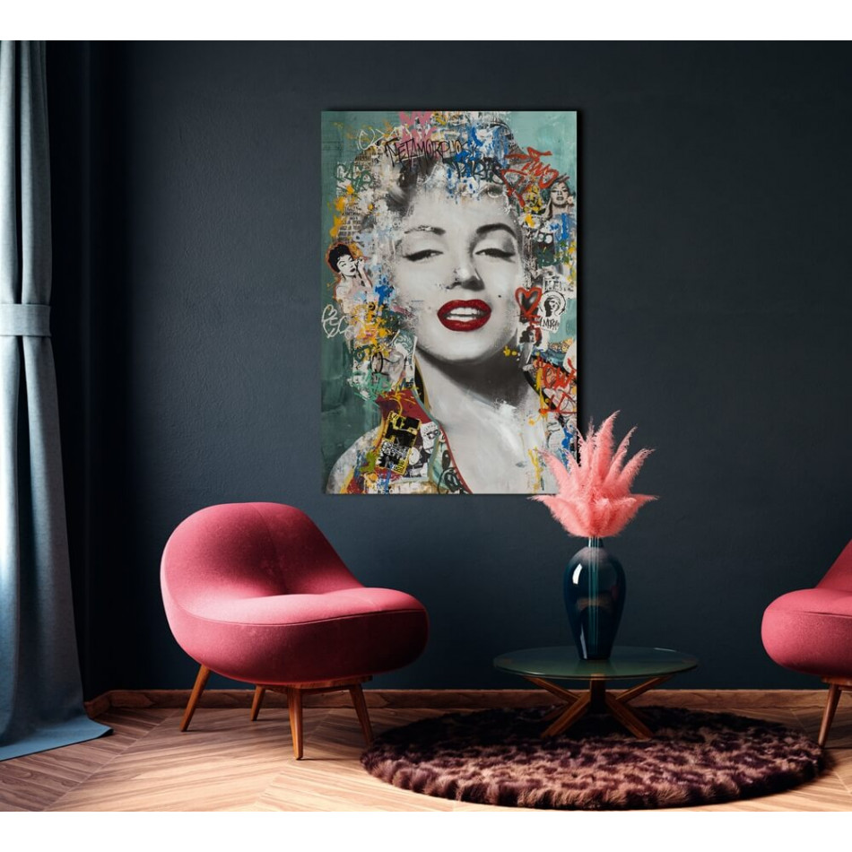 Canvas Female movie star of the 50's, 80x120cm