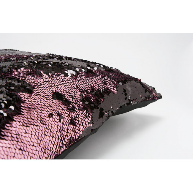 Spilvens Magic, melns/rozā, 40x40x5cm