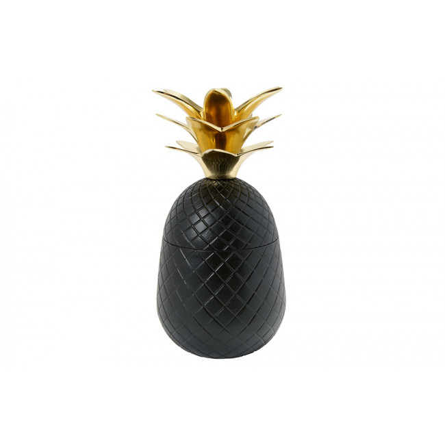 Dekoratīvs trauks Pineapple,  melns/zelta, 22cm