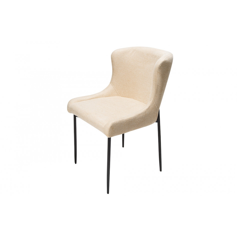 Pusdienu krēsls Glam, krēma, 64x81x51cm, sēdv.49cm