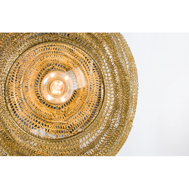 Ceiling lamp Landau New, shiny brass plating, 30x30x46cm