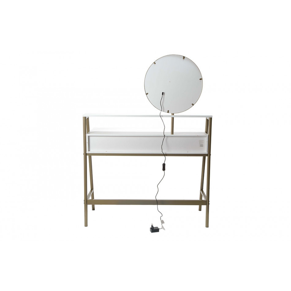 Kosmētikas galdiņš ar spoguli Fuente , LED, 100x40x137cm