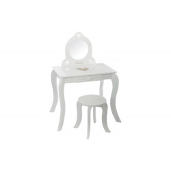 Dressing table w stool, 50.5x50.5x92cm, 28x28x32cm