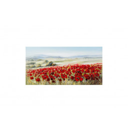 Picture Poppy Field I IL, 70x140cm