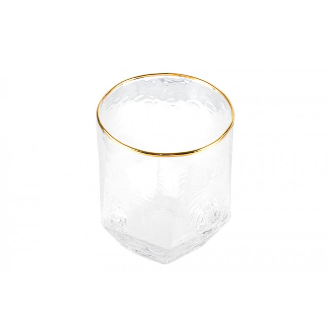 Ūdens glāze, zelta, H10.5, D8-9.5 cm, 450ml