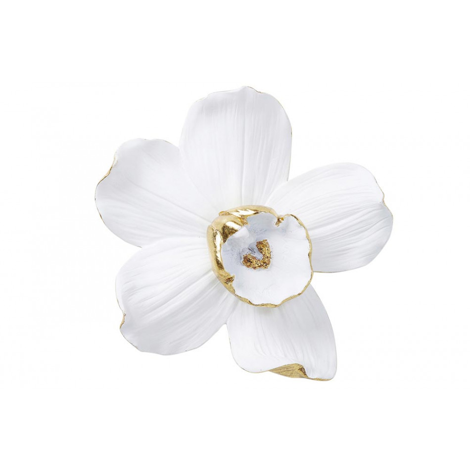 Sienas dekors Orchid, balts, 25x24x7cm
