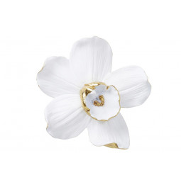 Wall deco Orchid, white, 25x24x7cm