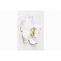 Wall deco Orchid, white, 25x24x7cm