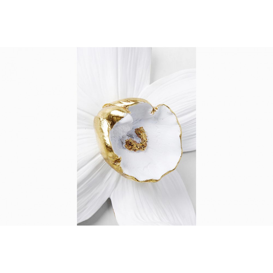 Sienas dekors Orchid, balts, 25x24x7cm