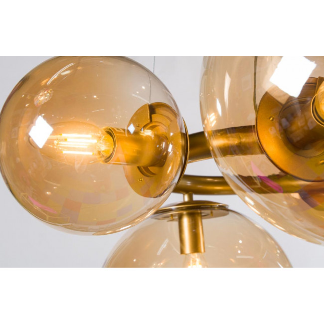Griestu lampa Rohana Amber, E14 5x40W, H45-120cm