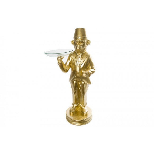 Decorative figure Monkey, golden, 48x86.5x28cm