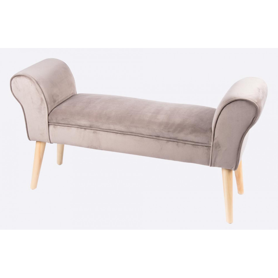 Stool Nate, grey, 100x30x54cm