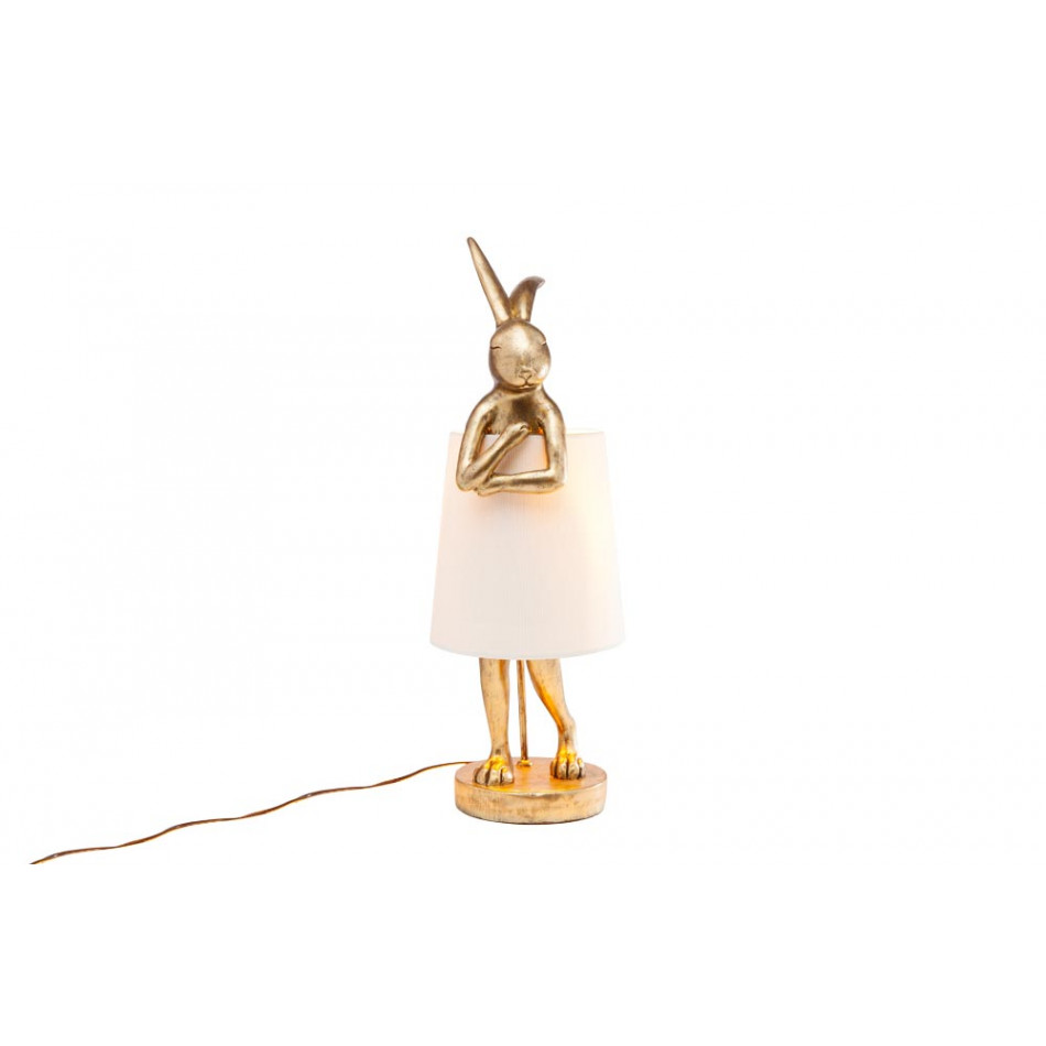 Table lamp Animal Rabbit, gold, E14 5W (max) 68x23x23cm