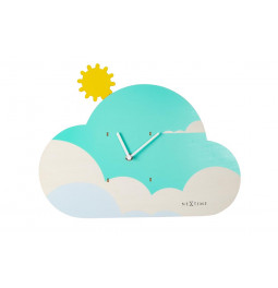 Wall clock Luminous Cloudy, wood, 29x37x4.9cm